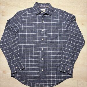 Scotch & Soda Amsterdam Men's Blue /White Long Sleeve Flannel Shirt Size Small